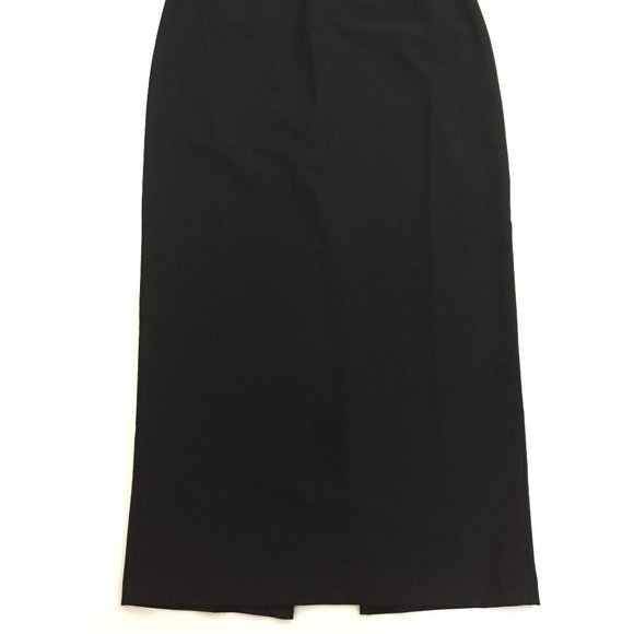 D&G DOLCE & GABBANA Basic Italy Black High Slit Front Skirt - Picture 11 of 16